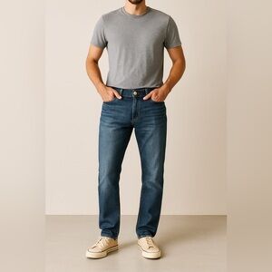 Lucky Brand Jeans Size 30 Blue Denim Straight Leg Classic 5-Pocket 100% Cotton